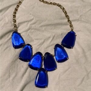 Kendra Scott Elegant Blue Harlow Statement Necklace